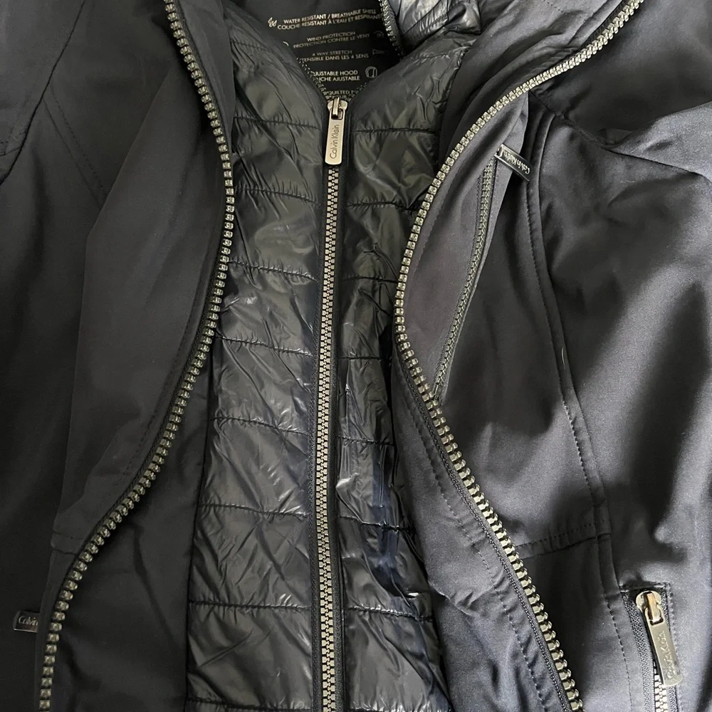 Calvin Klein Ladies’ Dark Blue Raincoat - Picture 5 of 7